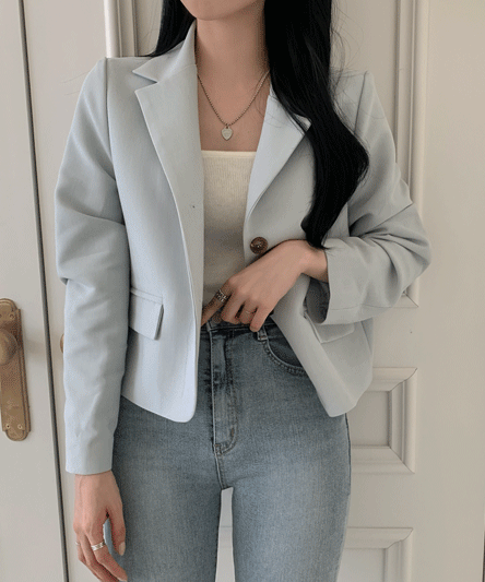 [High quality/shoulder pad x] Spring has come to recommend models.Daily Cropped Jacket [5 colors]