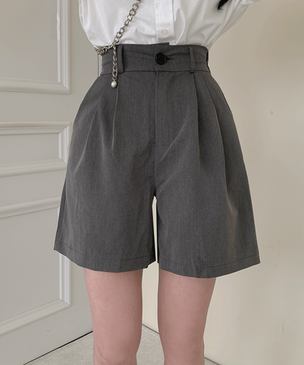 [Fit guaranteed/Not excited] Bendable half-length slacks 2 colors