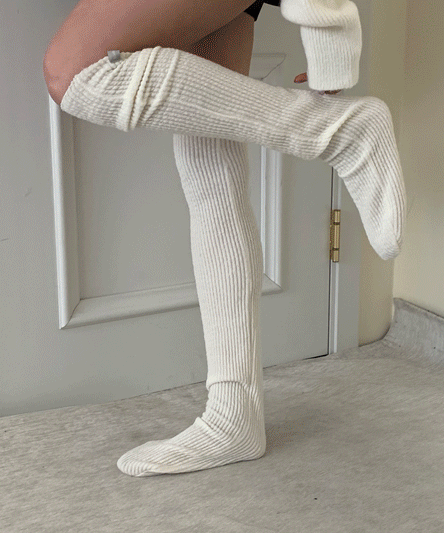 Ribbed Long Leg Warmery Socks