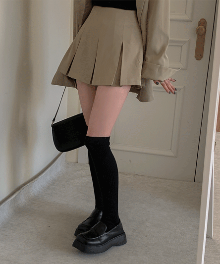 [Model ownership/fit guarantee] line pleats skirt - 3 colors