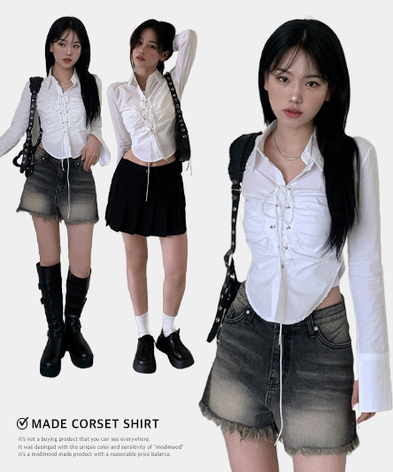 [MADE💖] Single/Highly utilized corset shirt