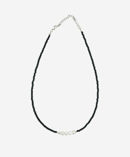 [A must-have styling 🖤] Freshwater pearl beads necklace.