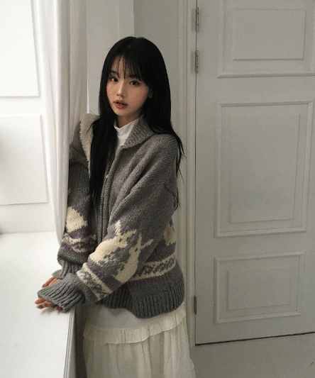 [50% wool] Vintage Levit Sweater Cardigan - 3 colors