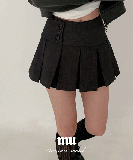 [MADE] プリーツ ミニ スカート パンツ - 3color