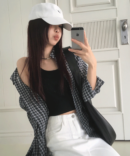 [Can be done until summer 💜/Cool fabric] Easy Fit Check Shirt - 3 colors