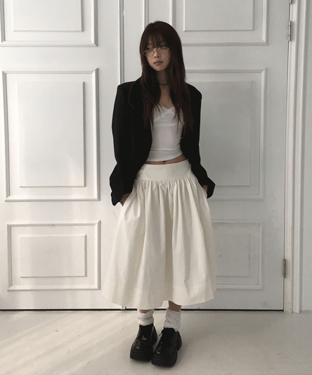 Bezo Long Cotton Skirt - 2 colors