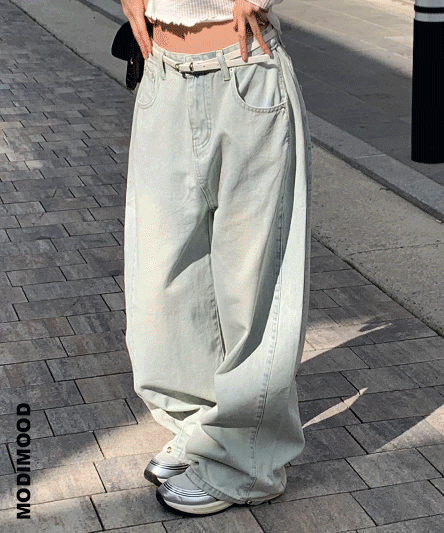 [Pintuck/Length Adjustable🖤] Perry Vintage Pintuck Washing Snap Wide Pants - 2 colors