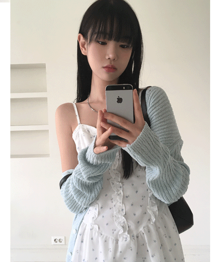 [Model Recommendation/Fit Guaranteed/Daily🌸] Powder Summer Buckle Daily V-neck Cardigan - 5 colors